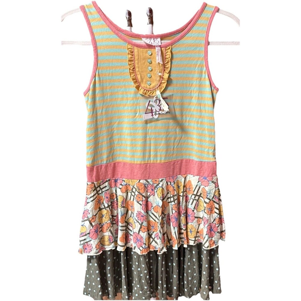NWT Matilda Jane 435 Happy and Free Day At The Park Sleeveless Dress - Size 12